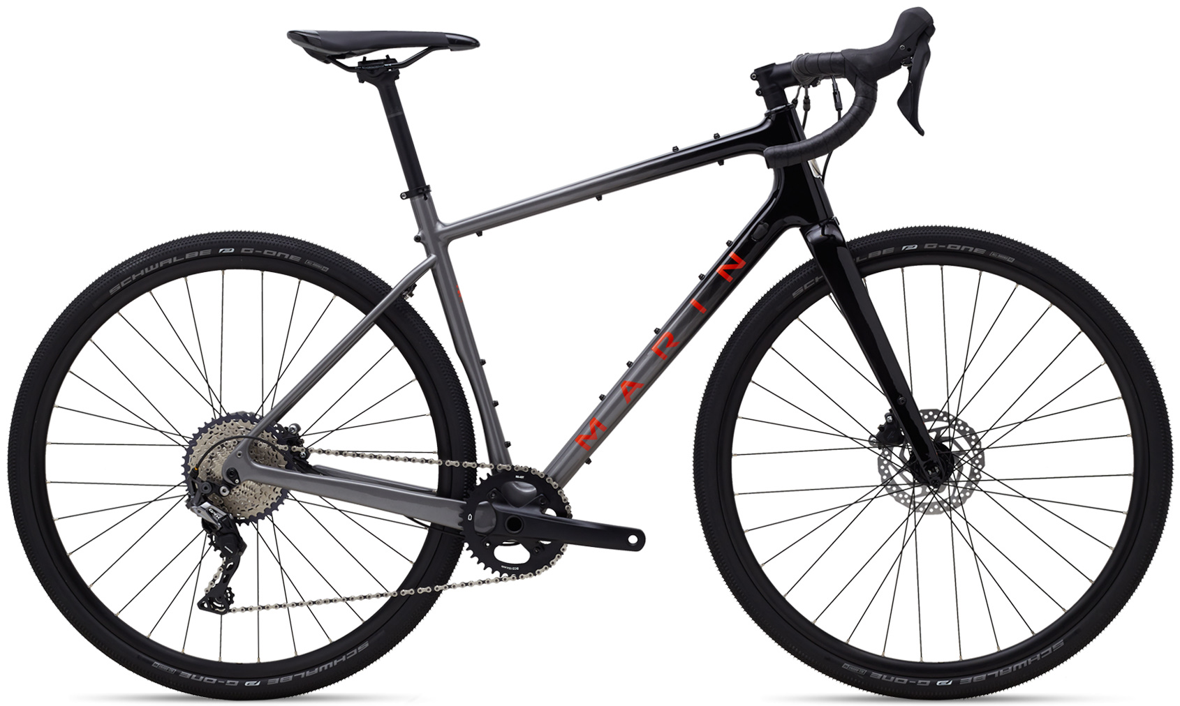 Велосипед 28" Marin HEADLANDS 1 рама - 54см 2022 Gloss Charcoal/Black/Roarange
