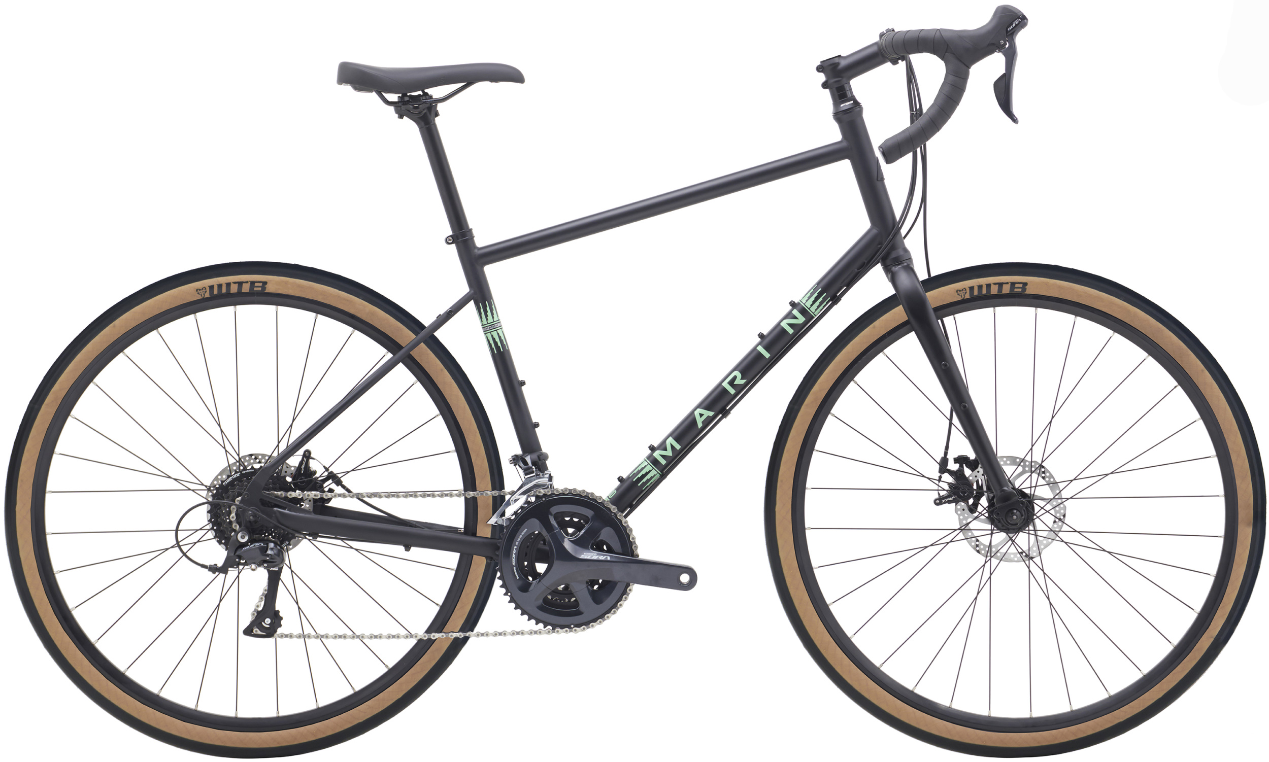 Велосипед 28" Marin FOUR CORNERS рама - M 2020 Satin Black/Gloss Teal/Silver