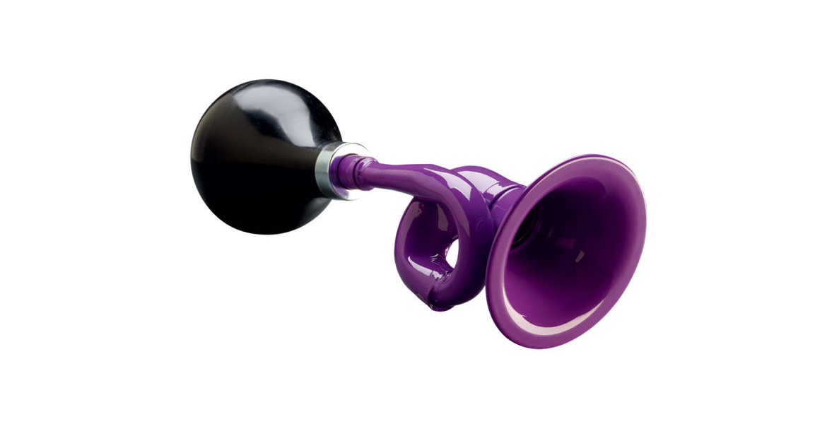 Звонок Electra сигнальный рог, фиолетовый фото 