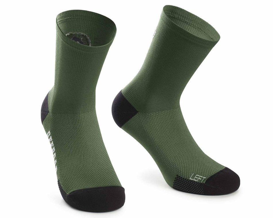 Шкарпетки ASSOS XC Socks Mugo, зелені, 0/35-38