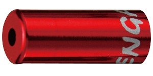 Ковпачок Bengal CAPB1RD на гальмівну оболонку, алюм., Кол. анодіровка, сумісний з 5mm оболонкою (6.1x5.1x15) червоний (50шт) фото 