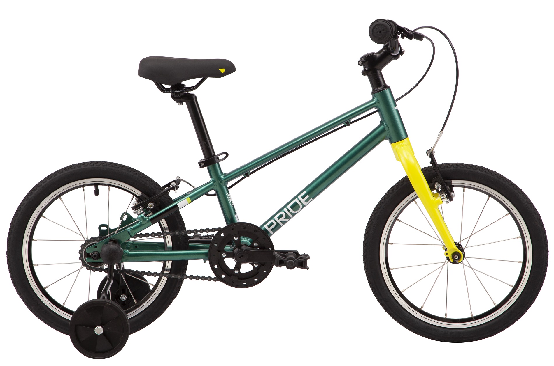 Велосипед 16" Pride GLIDER 16 2024 зеленый