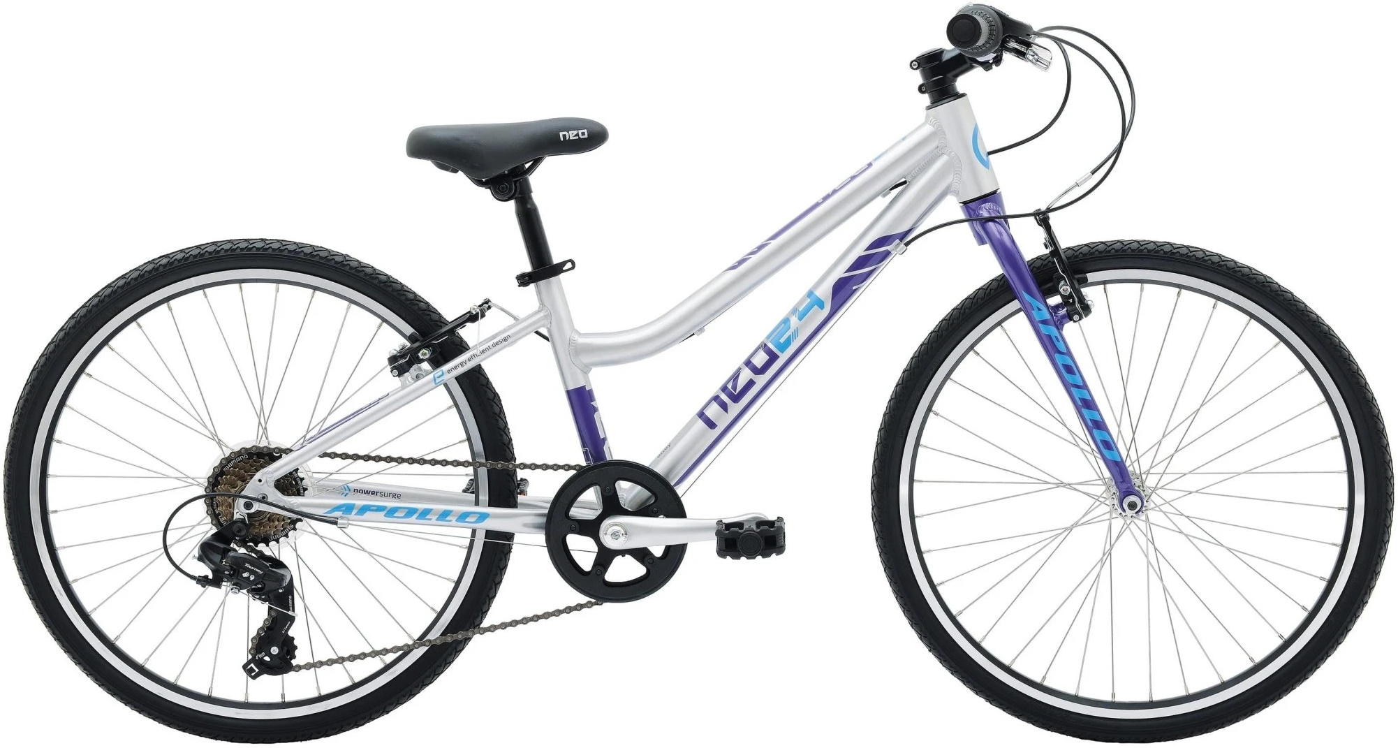 Велосипед 24" Apollo NEO 7s girls фиолетовый/синий 