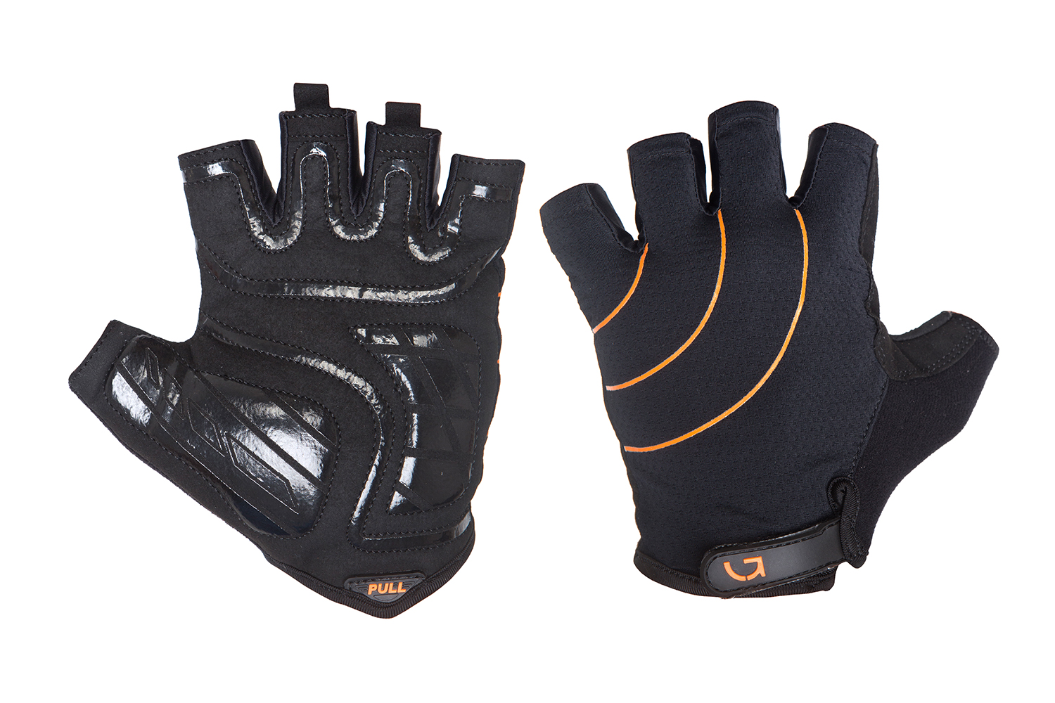 Перчатки Green Cycle Nimble без пальцев XL черно-оранжевые фото 