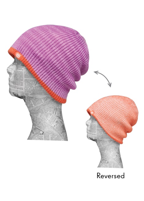 Шапка 686 Wmn's Striped Reversible Beanie жен. One size, Lilac фото 