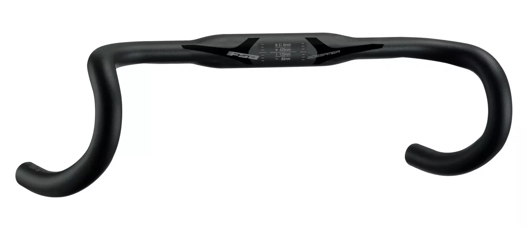 Кермо FSA GOSSAMER COMPACT 420мм, Ø31,8мм, 123мм drop, 78мм reach, чорний
