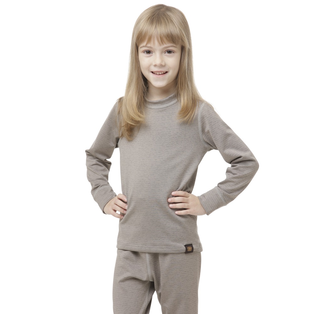 Термофутболка Turbat Yeti Top Kids Steeple Gray детская, размер 116, серая