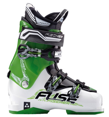 Гірськолижні черевики Fischer Fuze 9 Vacuum CF бел./Чер./Зел. Розмір 27,5 фото 