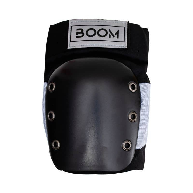 Захист для колін Boom Solid Black/Silver L фото 