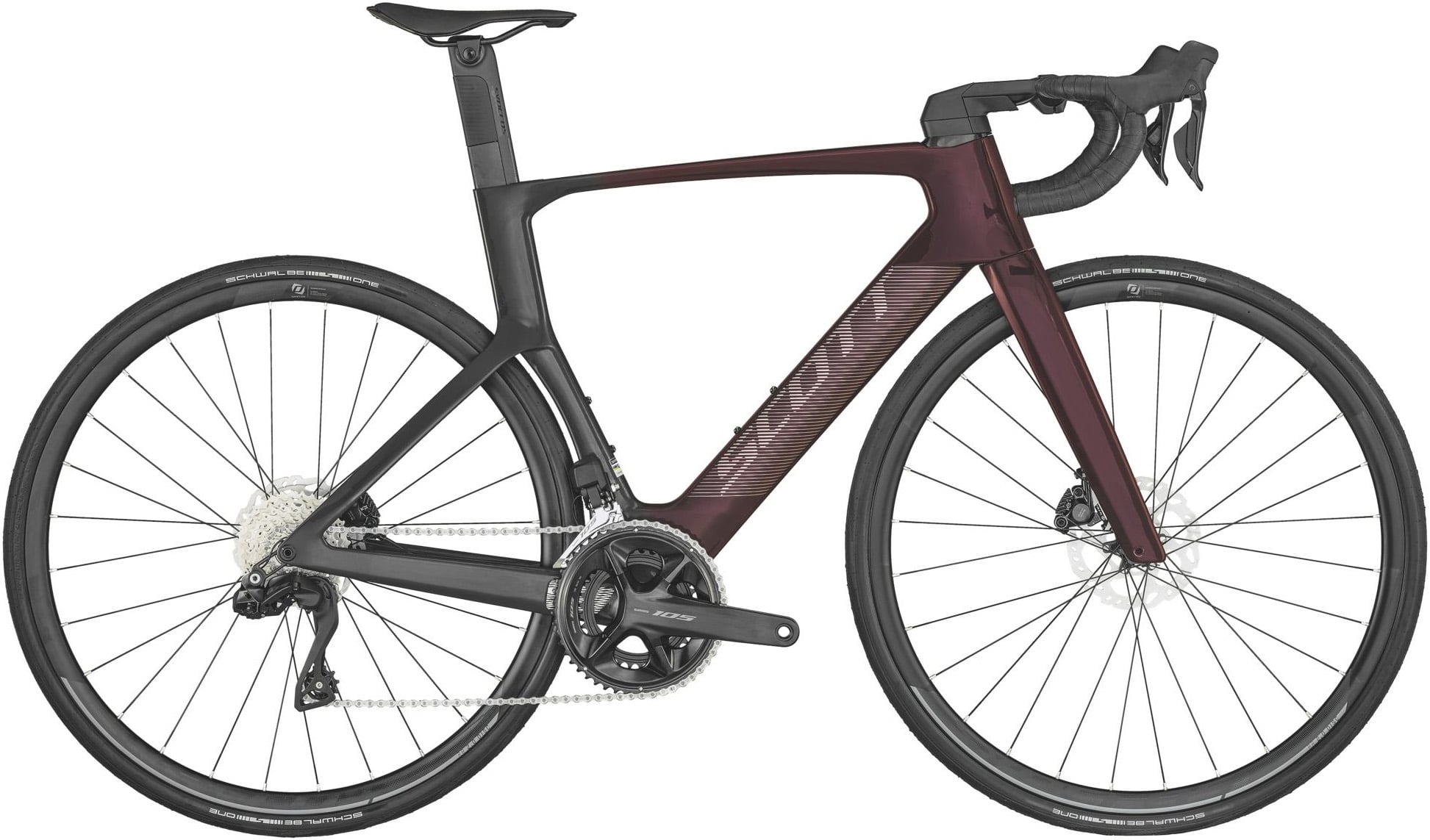 Велосипед 28" Scott FOIL RC 30 (TW) рама - L 2023 Black/Dark Purple