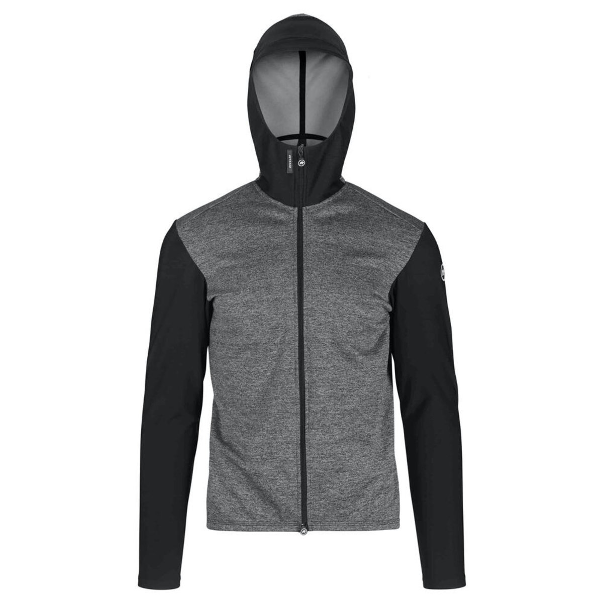 Куртка ASSOS Trail Spring Fall Hooded Jacket, длин. рукав, мужская, серая с черным, XL