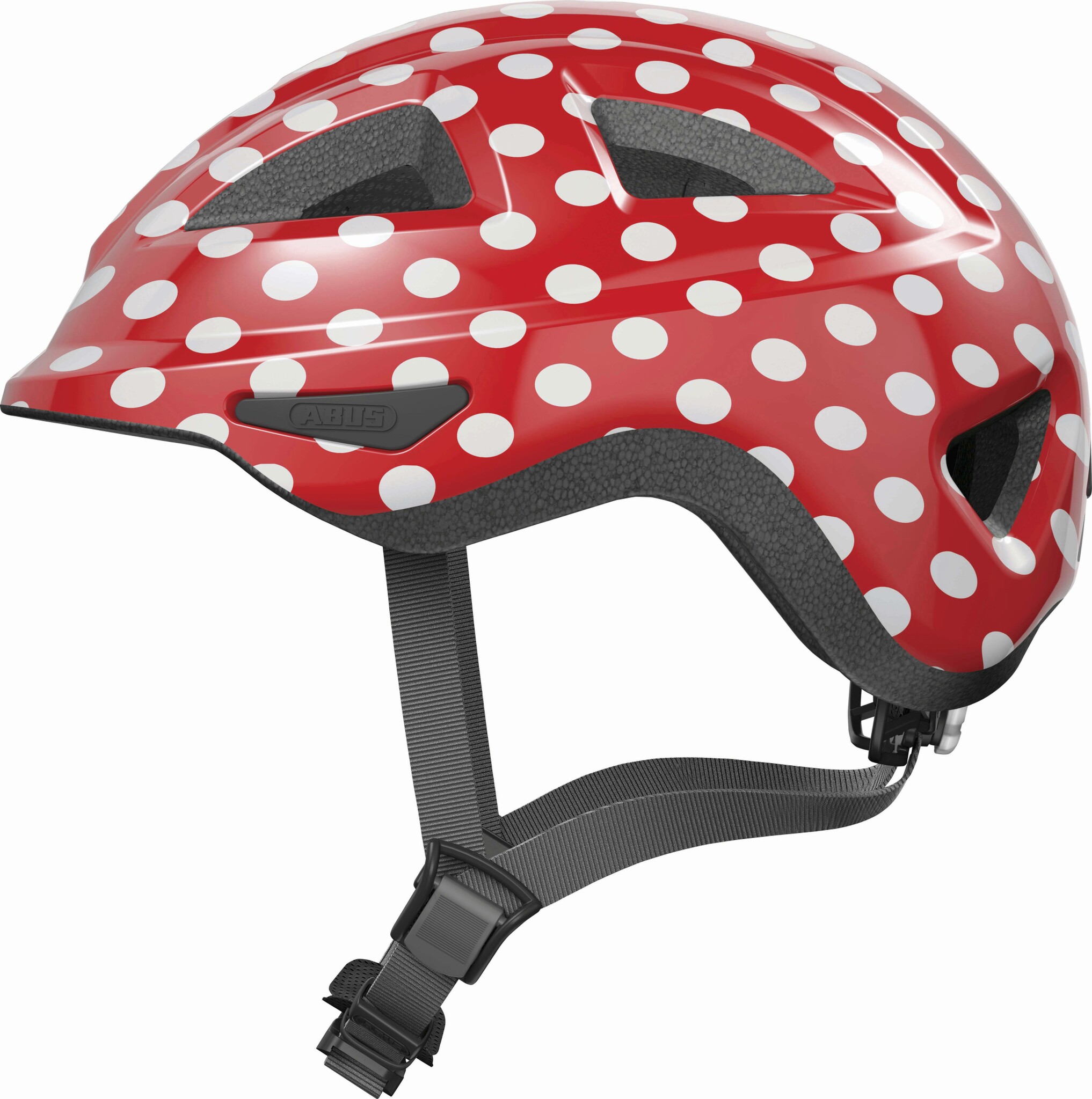 Шлем детский ABUS ANUKY 2.0, размер S, Red Spots, красный фото 