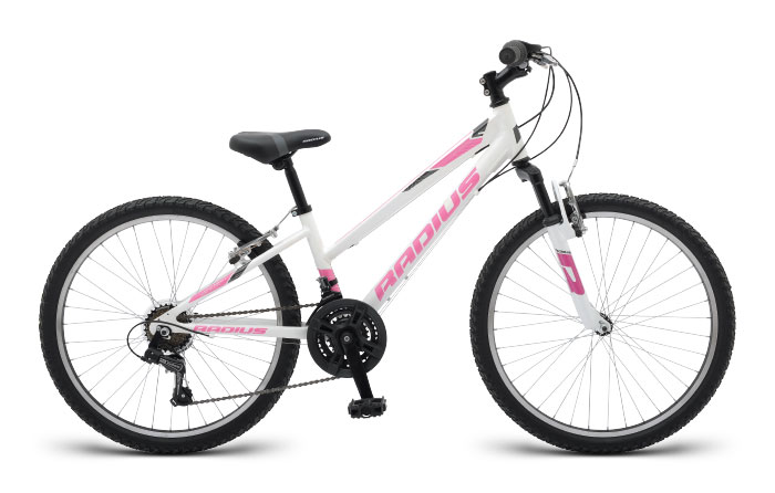 Велосипед 24" Radius Crystal AL рама- 13" Gloss White/Gloss Pink/Gloss Charcoal фото 