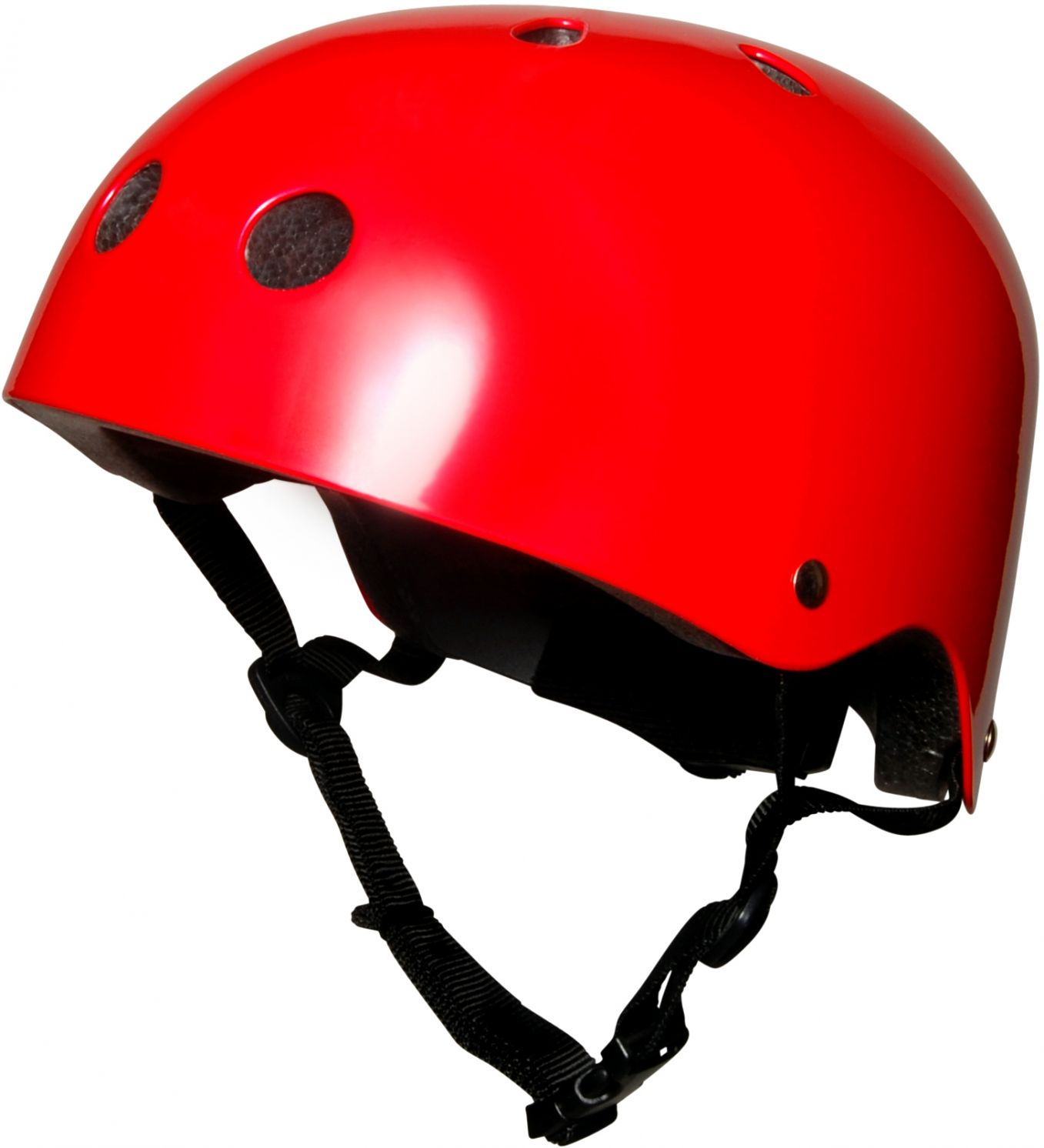 Шлем детский Kiddimoto красный металлик, размер M 53-58см фото 