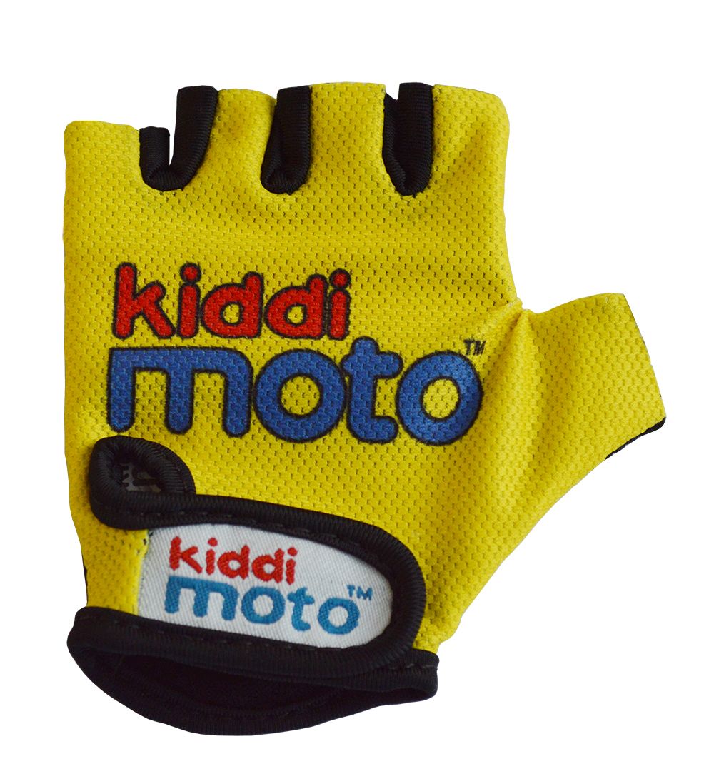 Перчатки детские Kiddimoto неоновые жёлтые, размер S на возраст 2-4 года