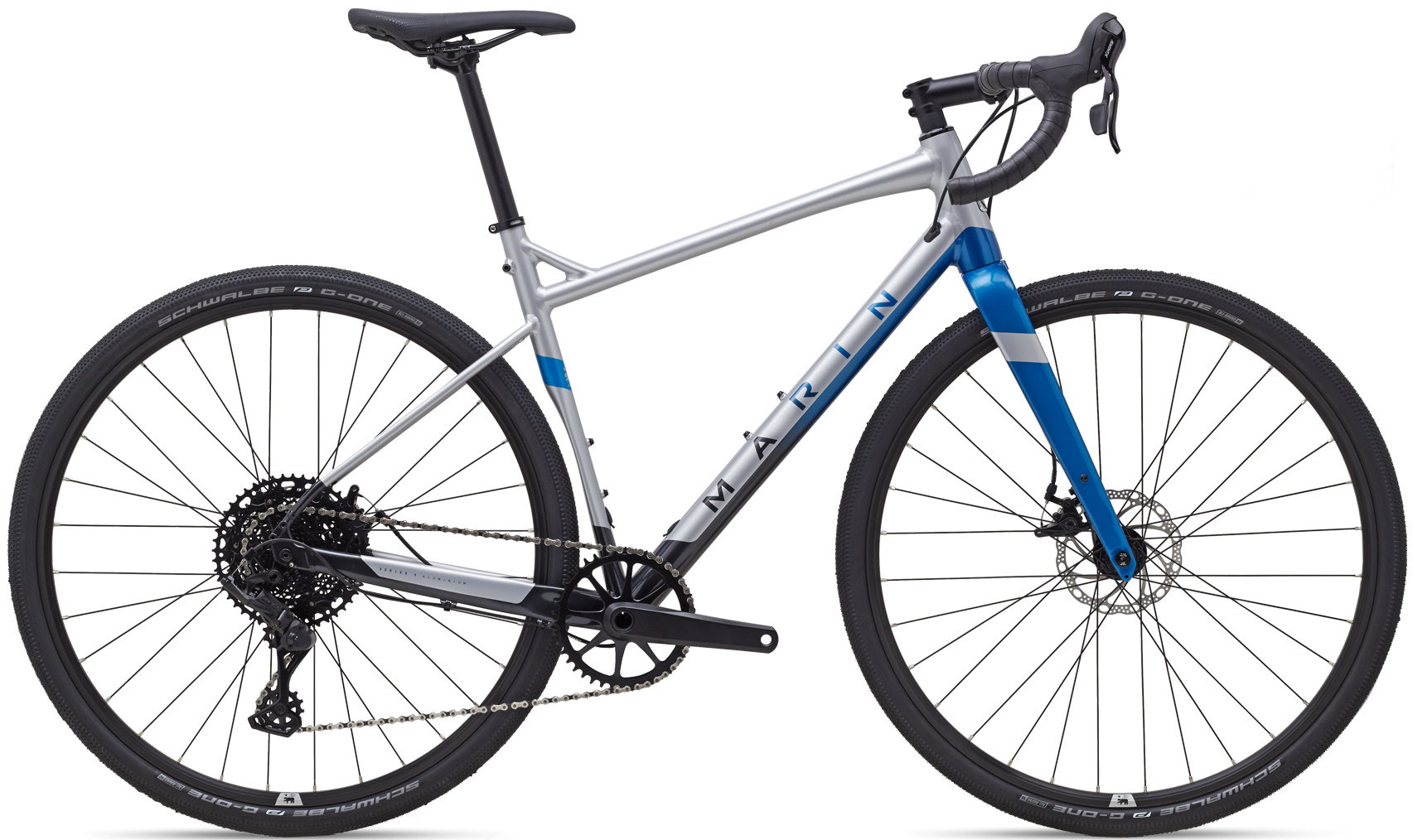 Велосипед 28" Marin GESTALT X10 рама - 60см 2022 Gloss Chrome/Blue/Black
