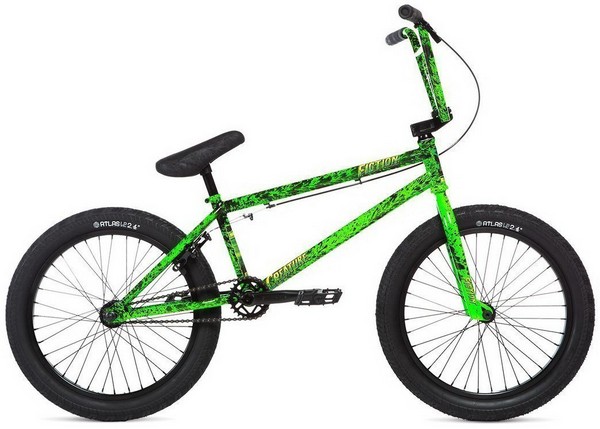 Велосипед 20" Stolen CREATURE рама - 21" 2020 TOXIC GREEN SPLATTE, зелёный