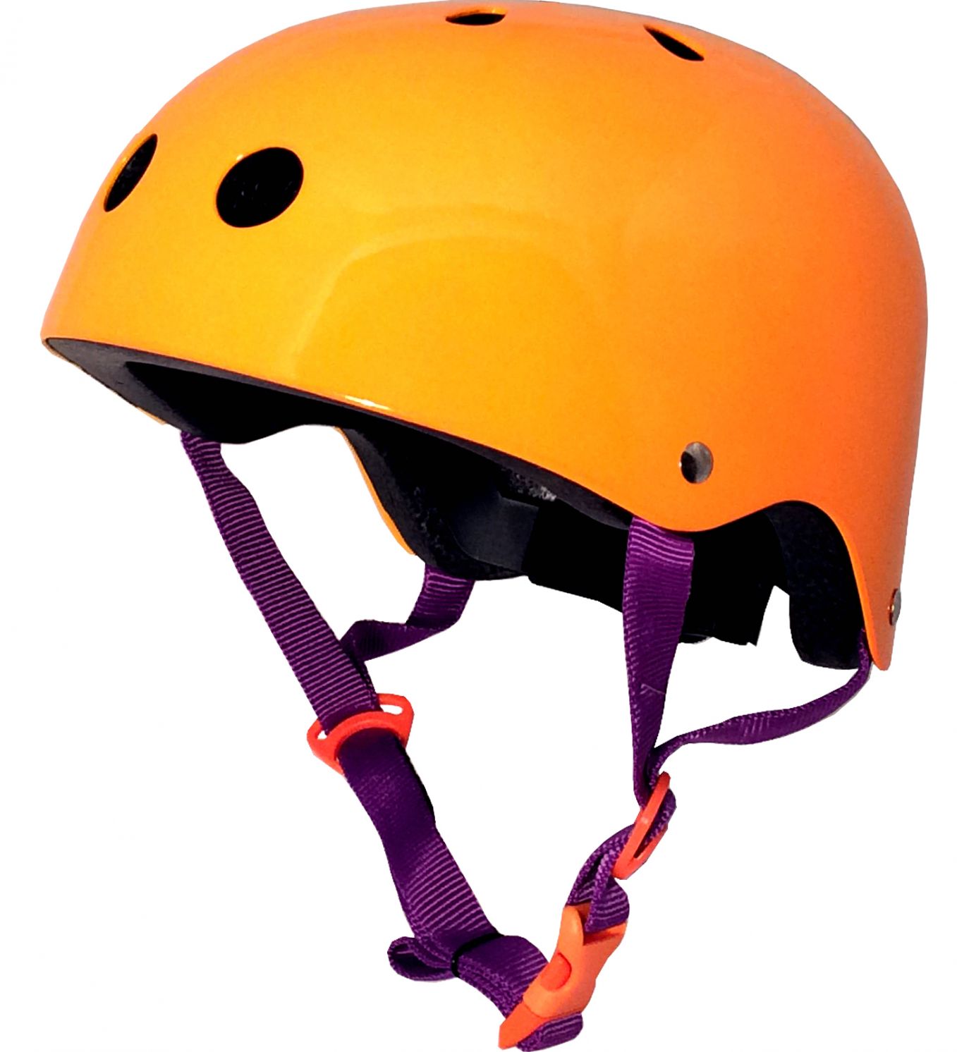 Шлем детский Kiddimoto неоновый оранжевый, размер S 48-53см фото 