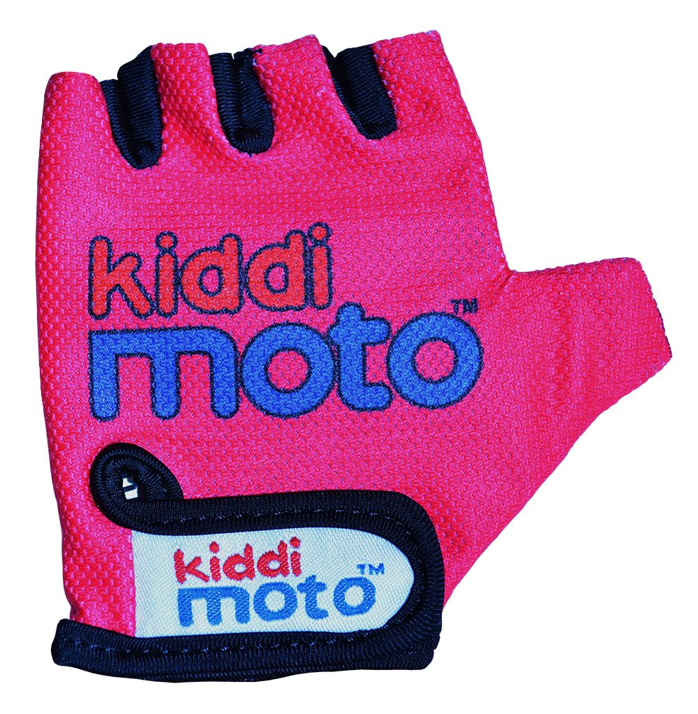Перчатки детские Kiddimoto неоновые розовые, размер М на возраст 4-7 лет