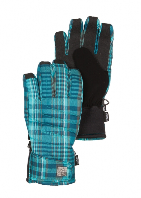 Перчатки 686 Ivy Insulated Glove  жен. S, Teal Plaid