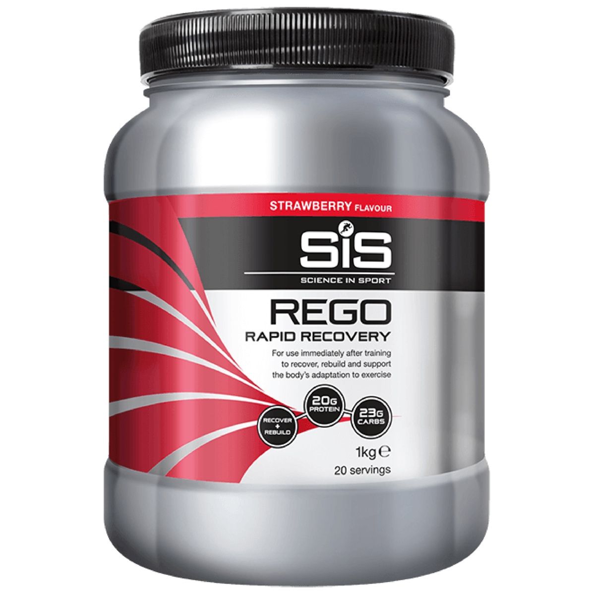 Энергетик восстановительный углеводно-белковый SiS REGO Rapid Recovery, Клубника, 1кг