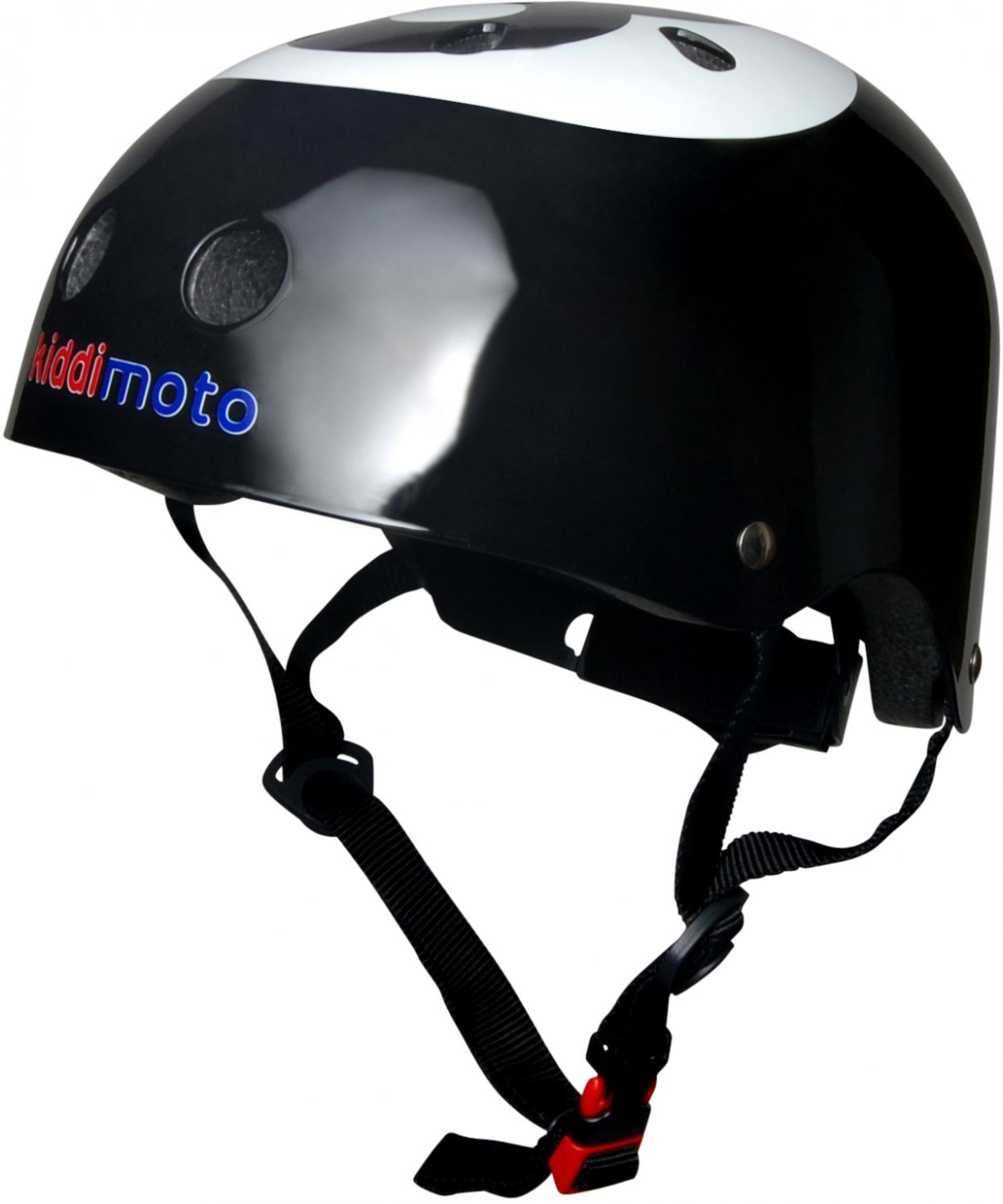 Шлем детский Kiddimoto бильярдный шар, чёрный, размер M 53-58см фото 