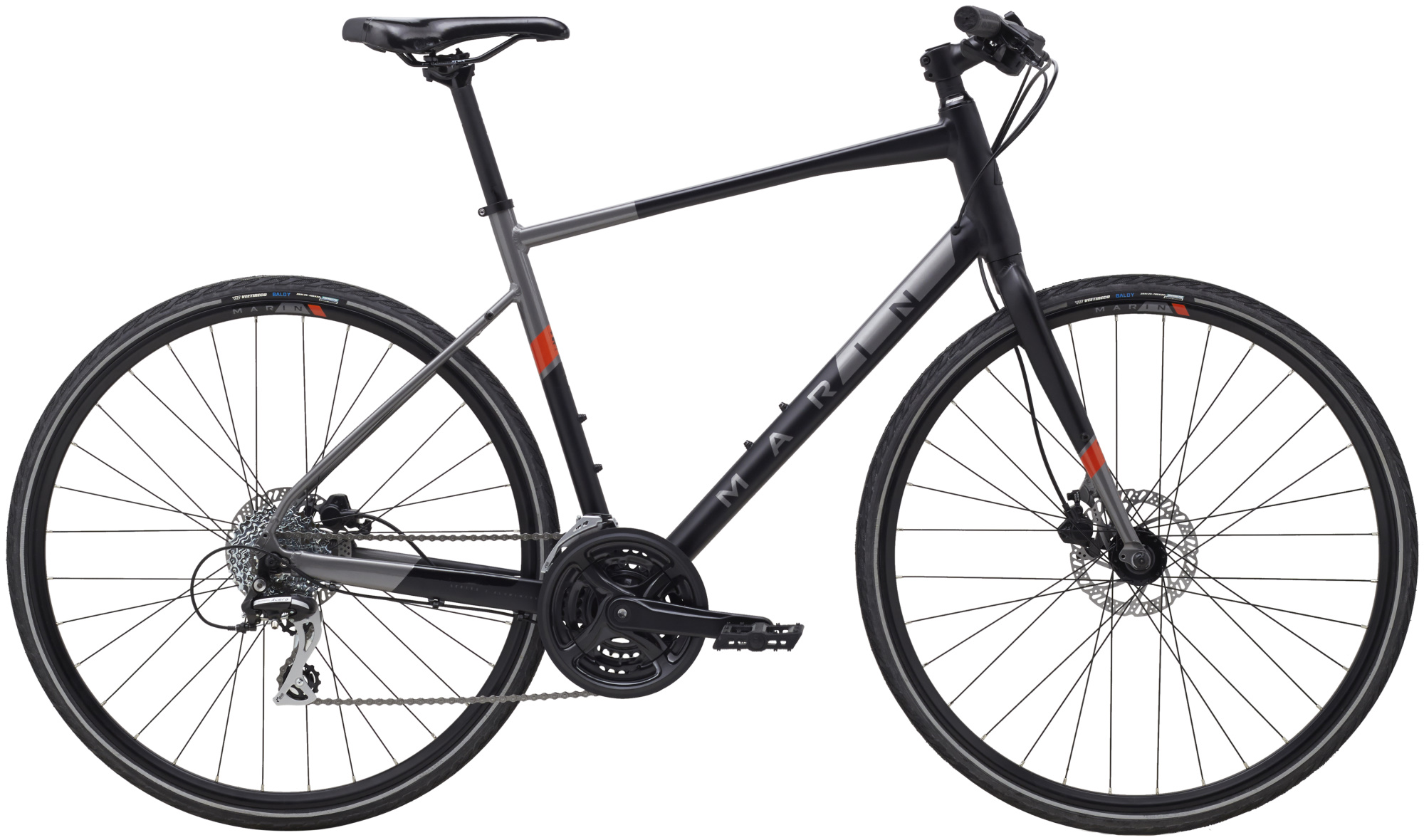 Велосипед 28" Marin FAIRFAX 2 рама - S 2022 Black/Charcoal