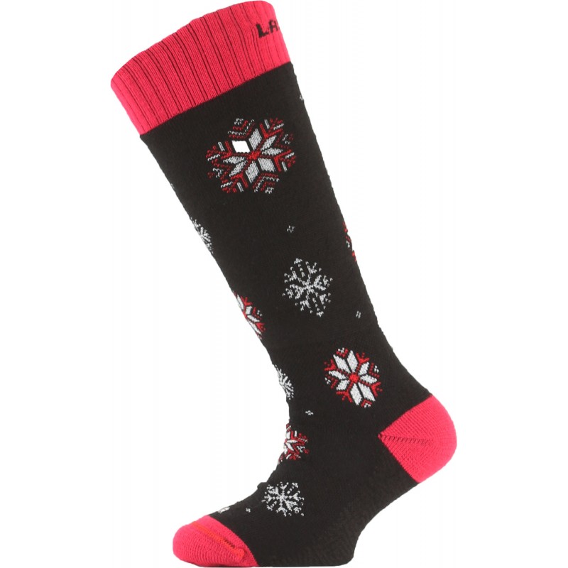 Термошкарпетки Lasting лижі SJA 903 дитячі, розмір XS, чорні/червоні