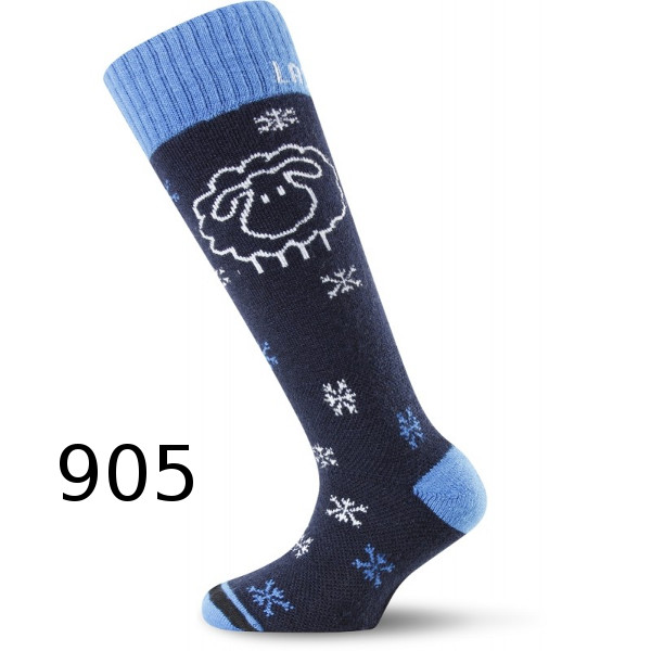 Термошкарпетки Lasting лижі SJW 905 дитячі, розмір XS, чорні/сині фото 