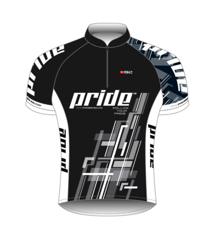 Велофутболка Bicycle Line Pride Team кор. рукав размер S черная
