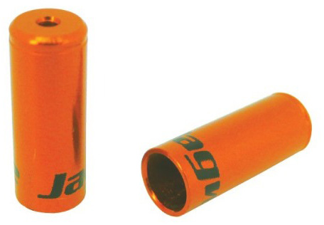 Ковпачок на оболонку JAGWIRE Open BOT192NJ - гальм. 5мм - Orange алюм. (50шт) фото 