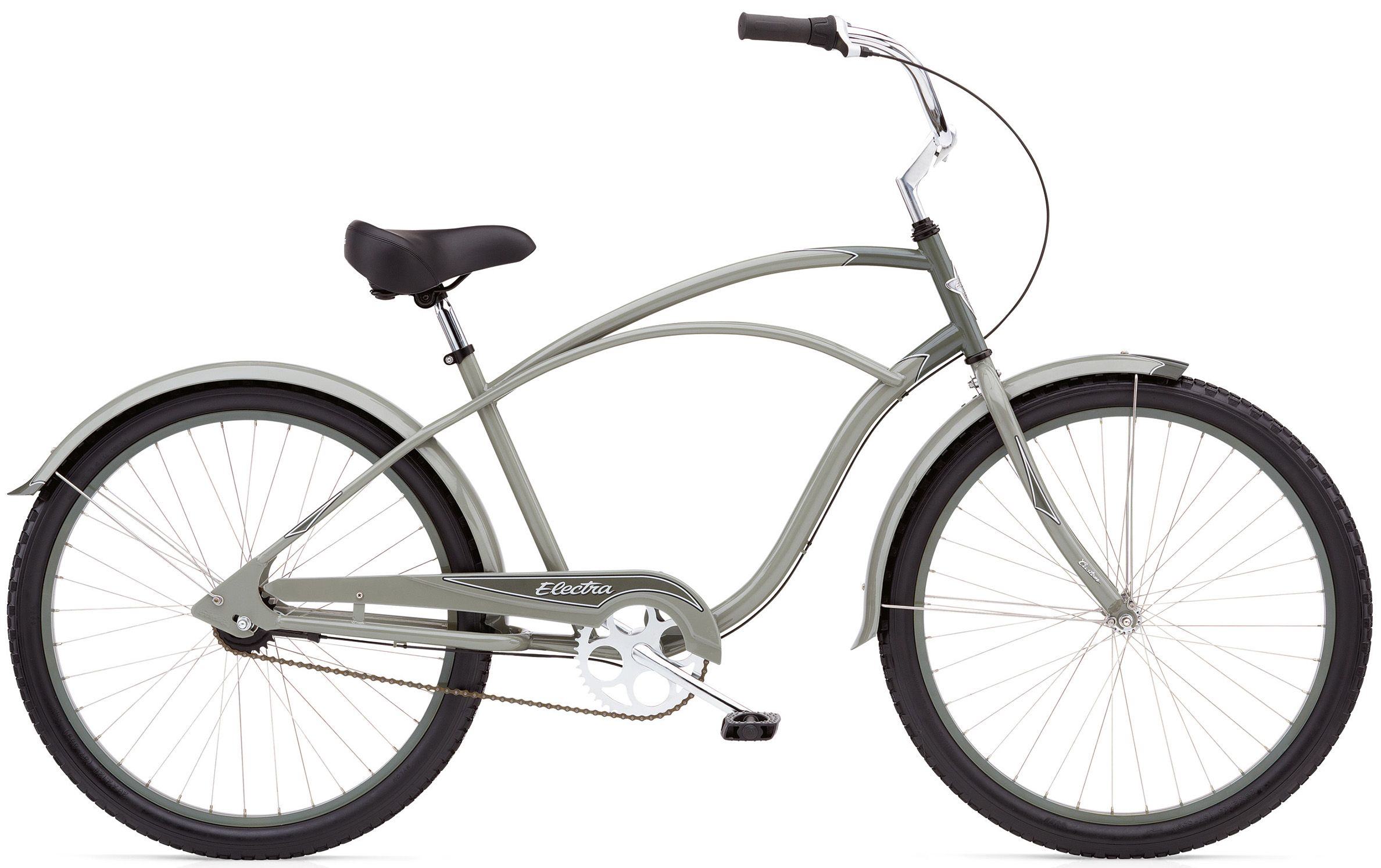 Велосипед 26 "Electra Cruiser Custom 3i Men's Grey/dark Grey фото 