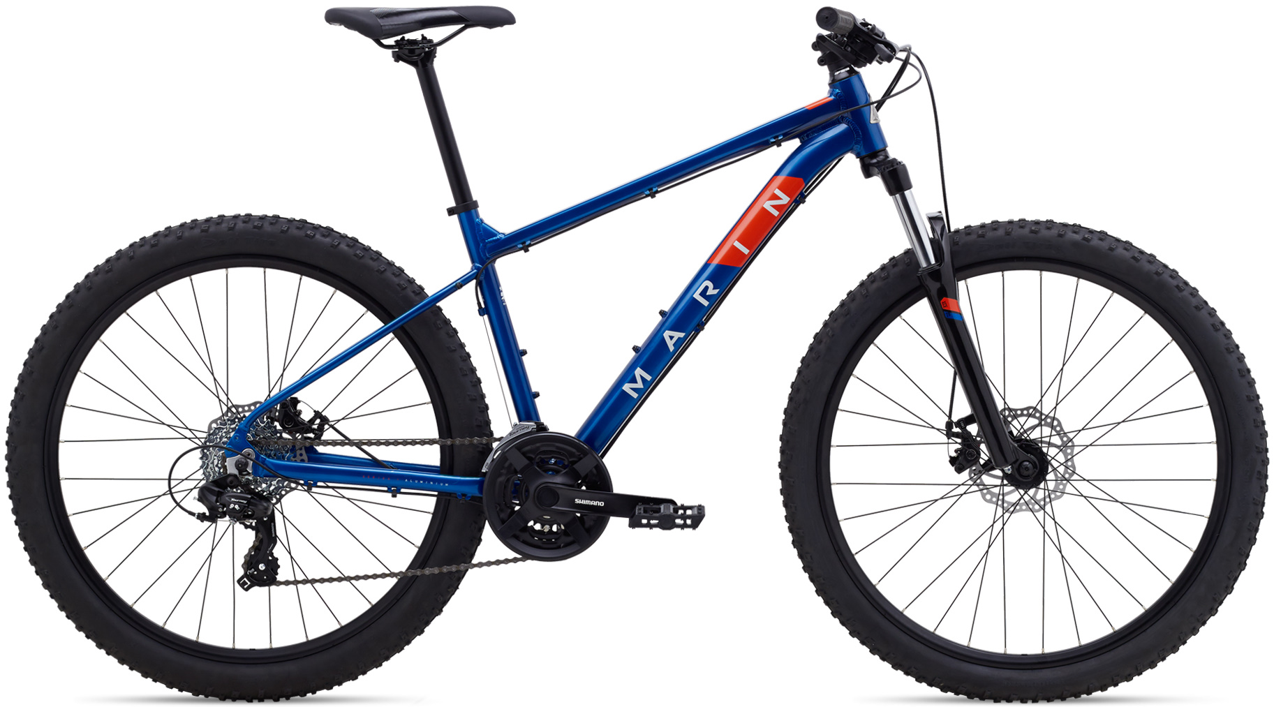 Велосипед 29" Marin BOLINAS RIDGE 1 рама - XL 2024 Gloss Blue/Off-White/Roarange