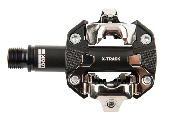 Педалі Look X-TRACK DARK GREY, алюміній, вісь chromoly 9/16" , темно-сіра