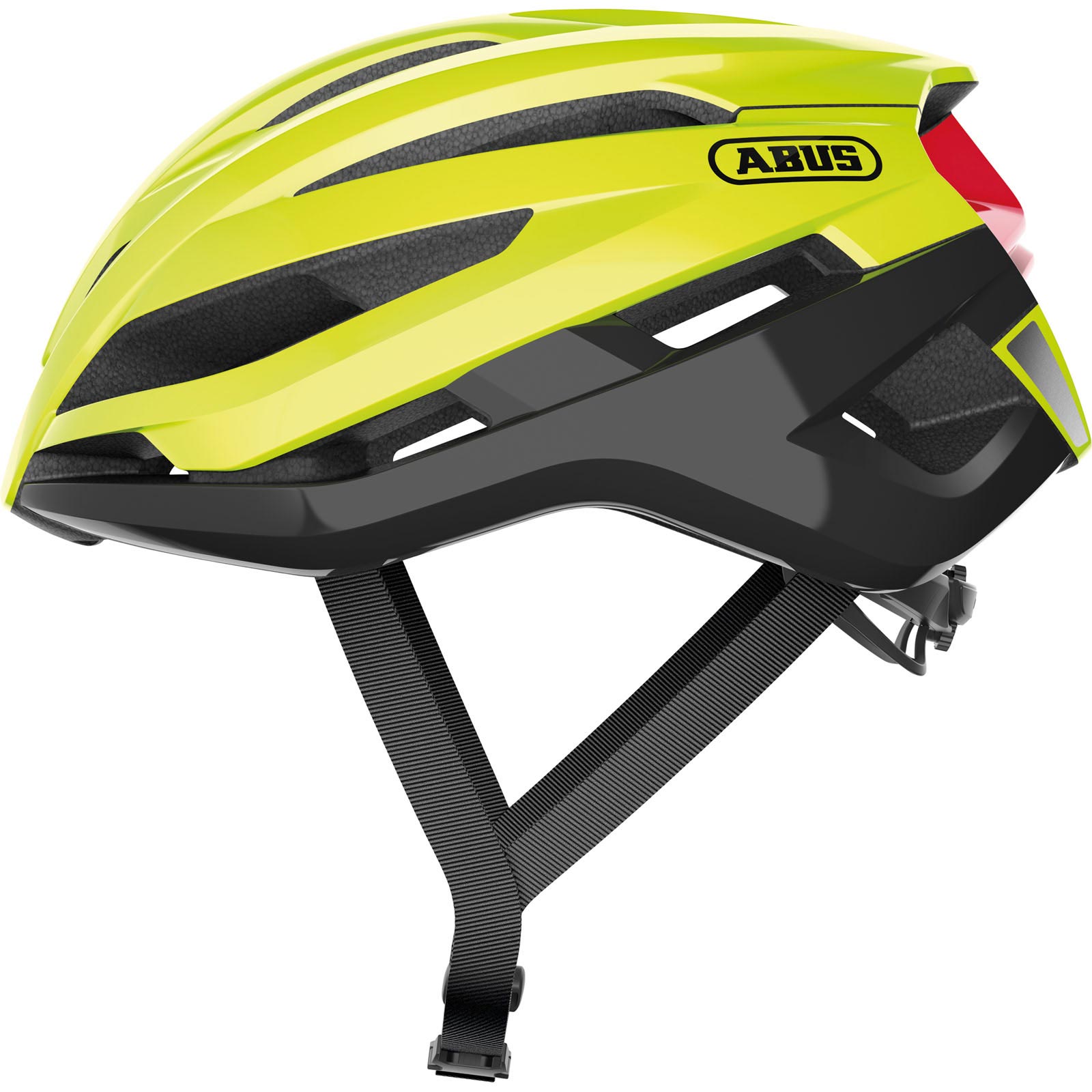 Велошолом спортивний ABUS STORMCHASER Neon Yellow M (52-58 см) фото 