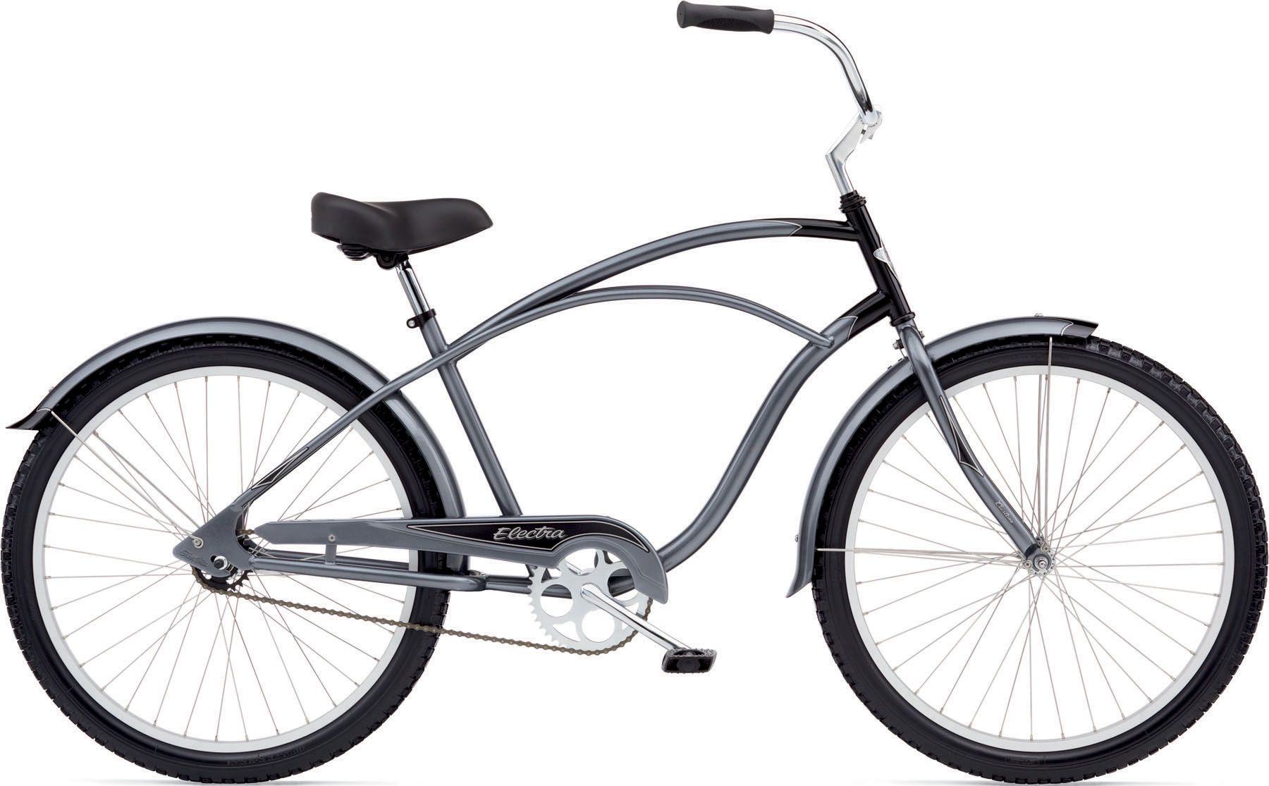 Велосипед 26" Electra Cruiser Custom 1 Men's charcoal/black