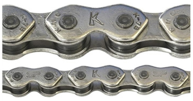 Цепь инд. 100 зв. 1/2x1/8 KMC K1 Wide (K710) silver/silver