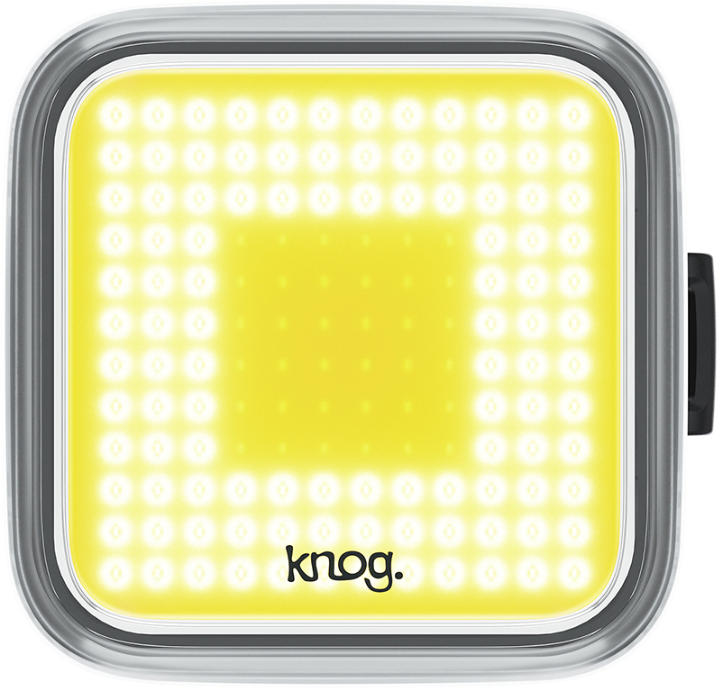 Блимавка передня Knog Blinder Square Front, 200 люмен, 8 режимів, сіра фото 