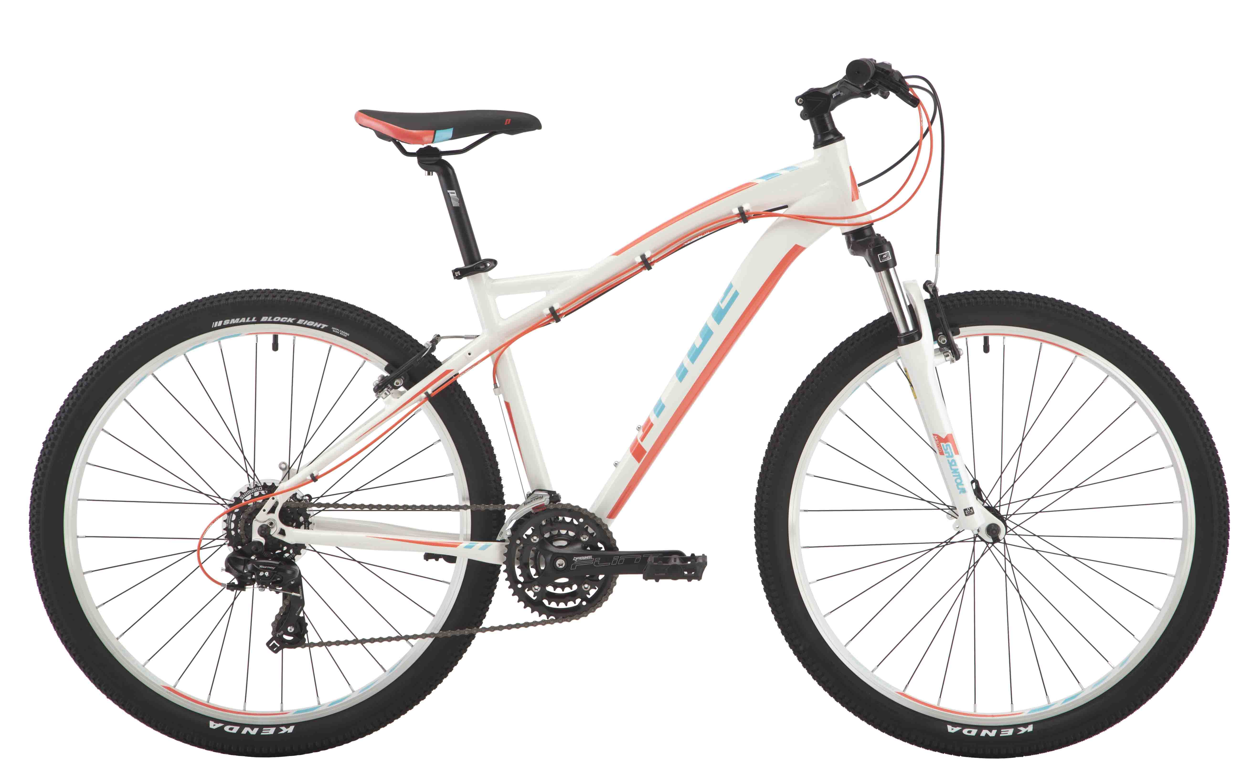 Велосипед 27,5" Pride ROXY 7.1 рама - 18" белый/коралловый/бирюзовый 2017