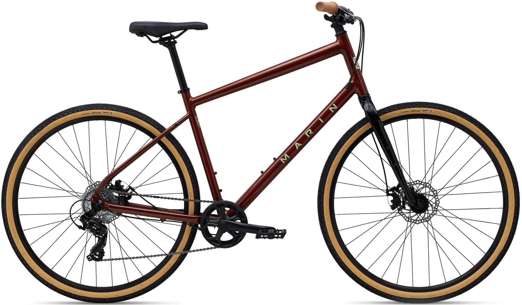Велосипед 28" Marin KENTFIELD 1 рама - L 2022 Gloss Copper/Mint