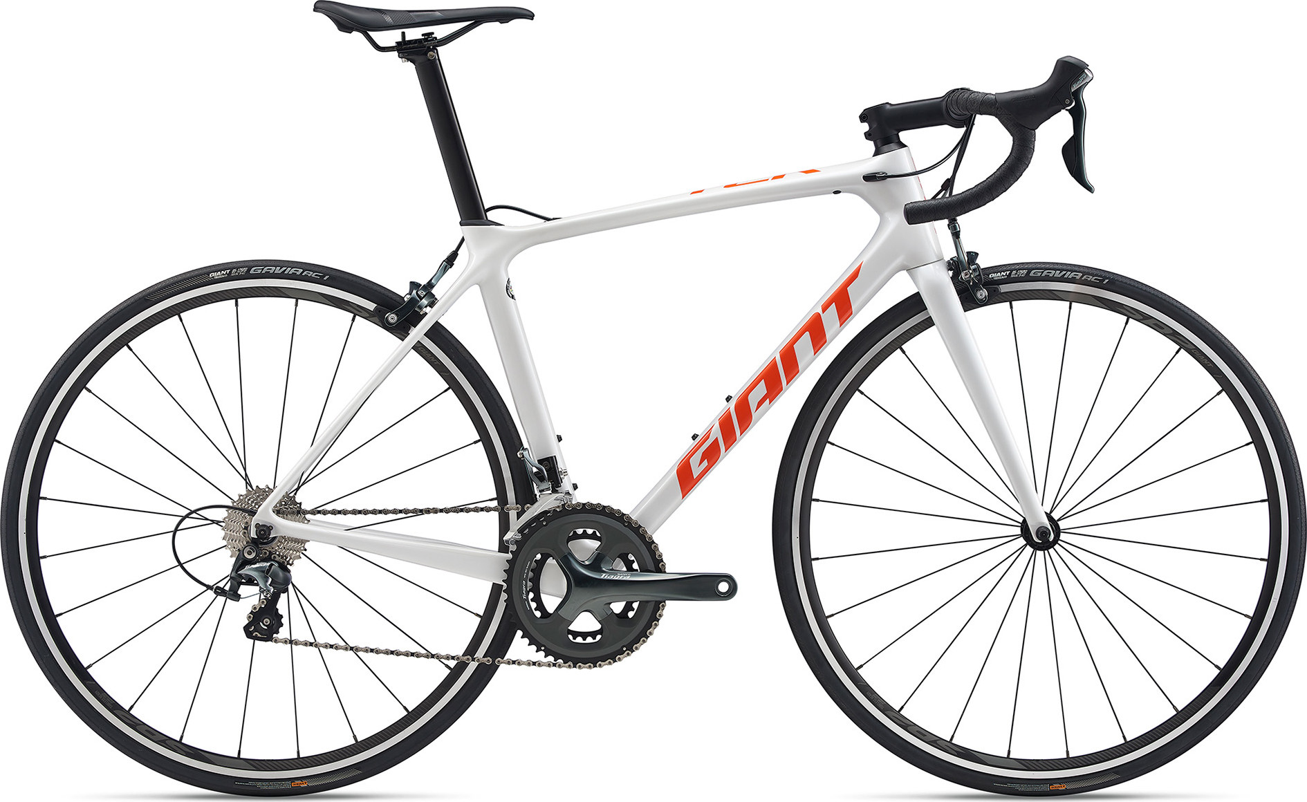 Велосипед 28" Giant TCR ADVANCED 3 рама - M 2020 White/Orange