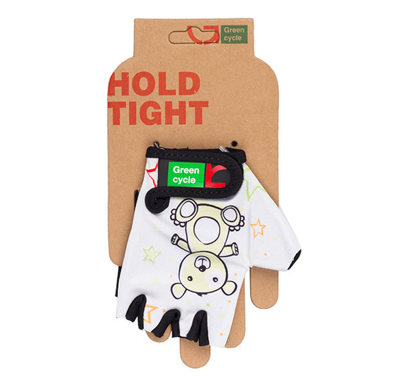 Перчатки Green Cycle NC-2532-2015 Kids без пальцев XL белые фото 