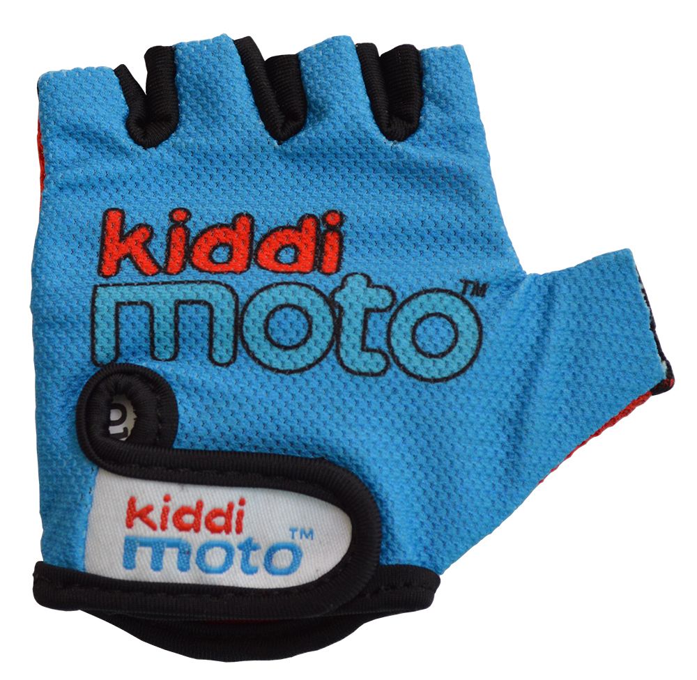 Перчатки детские Kiddimoto синие, размер М на возраст 4-7 лет фото 