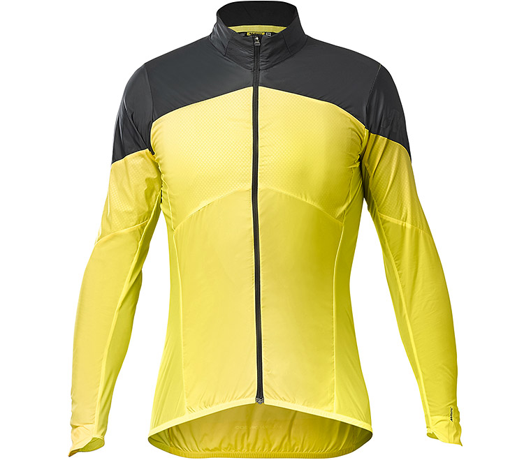 Куртка Mavic COSMIC WIND SL, мужская, черно-желтая, M