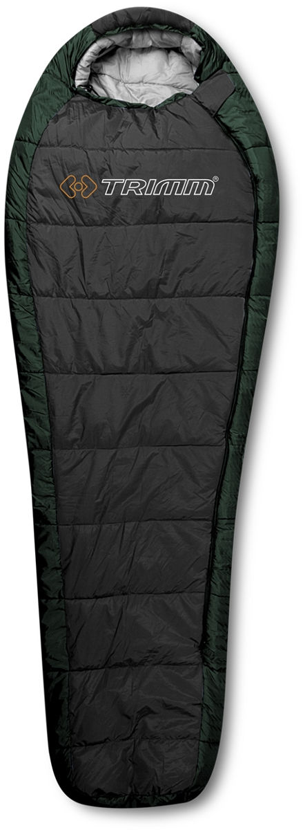 Спальный мешок Trimm HIGHLANDER olive/dark grey, размер 195 L, зеленый