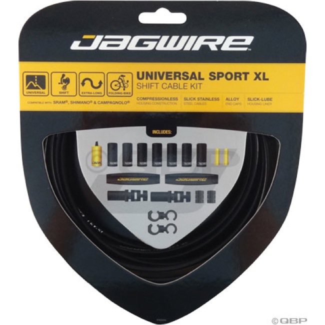 Комплект JAGWIRE Universal Sport XL UCK600 під перекл. - Black фото 