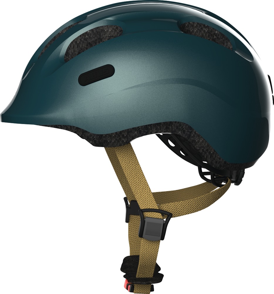 Шлем детский ABUS SMILEY 2.0, размер M (50-55 см), Royal Green, темно-зеленый фото 
