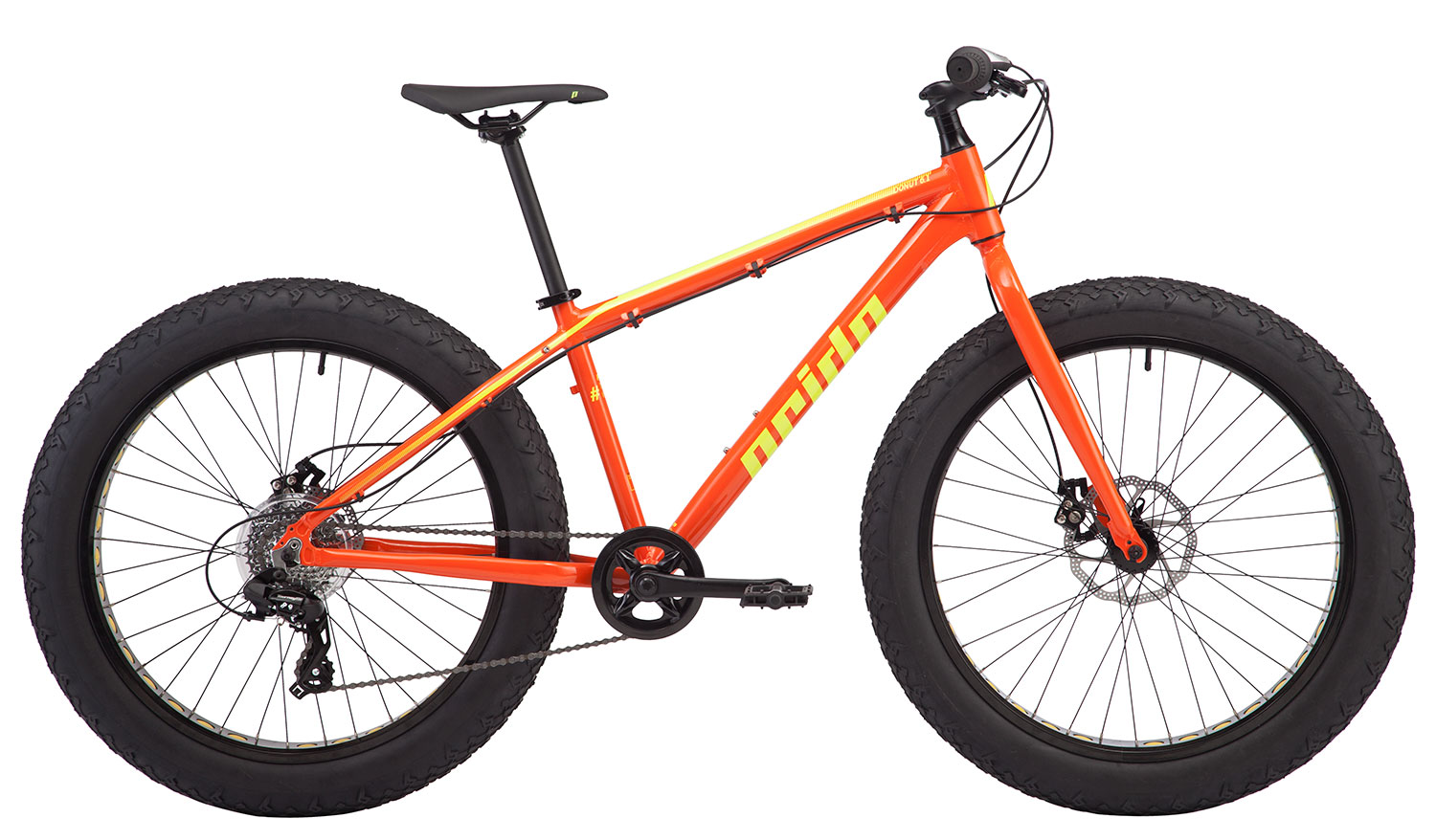 Велосипед 26" Pride DONUT 6.1 рама - X оранж/жовтий 2018 фото 