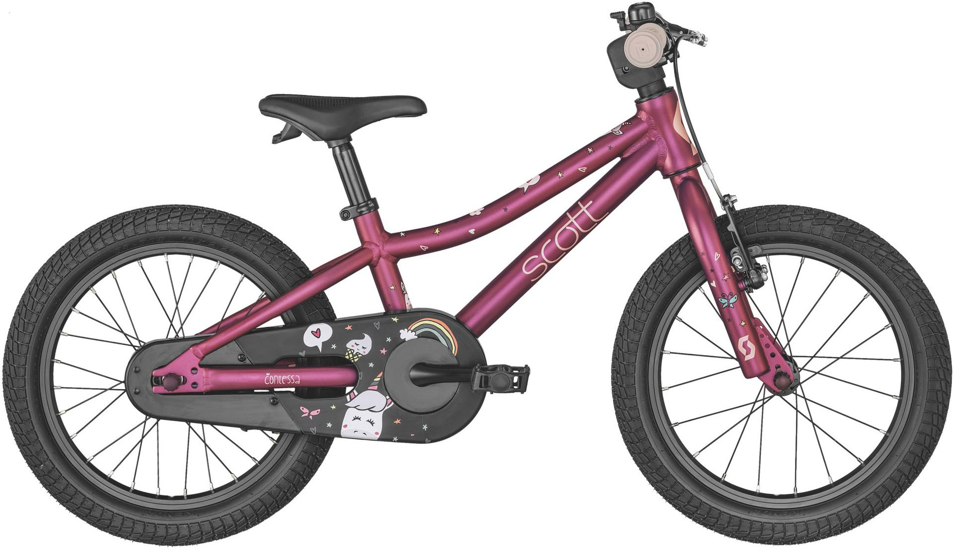 Велосипед 16" Scott CONTESSA 16 2023 OS, бордовый