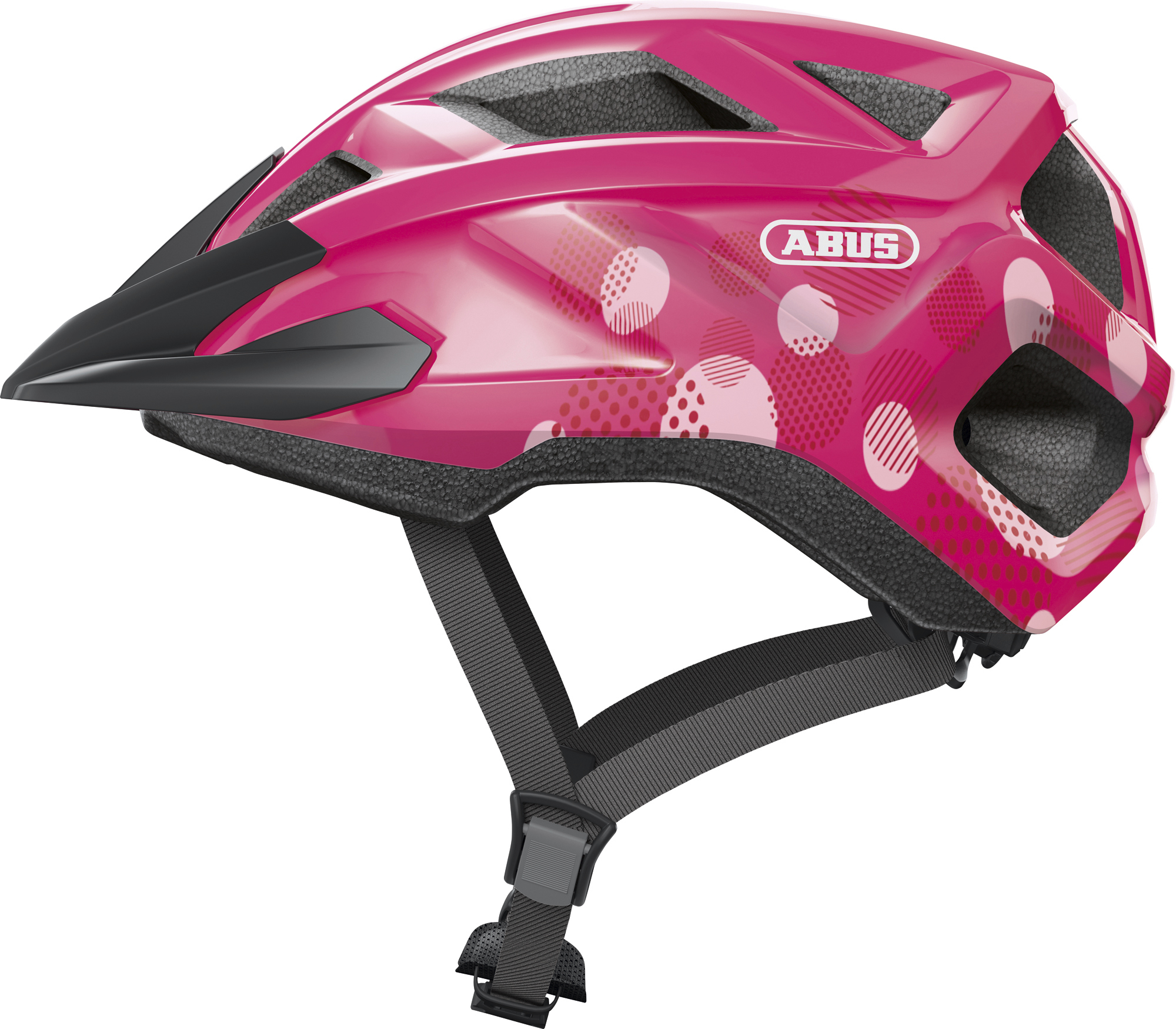 Шлем детский ABUS MOUNTZ, размер S, Fuchsia Pink, розовый фото 